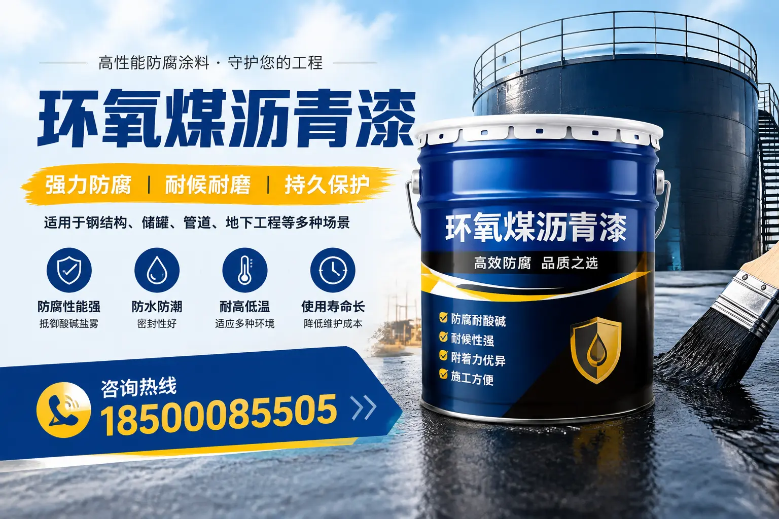 环氧煤沥青漆在工业中的应用,喀什企业的选择